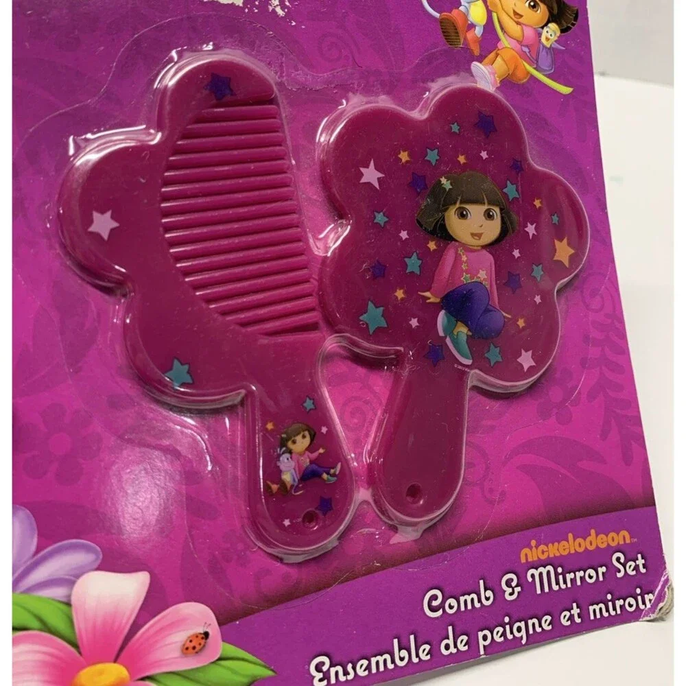 Dora The Explorer Nickelodeon Comb & Mirror Set NEW